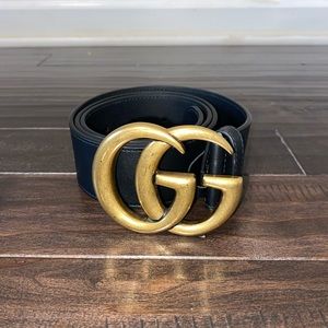 Gucci Black Leather Belt Size 80